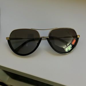 Brand new never worn Michael Kors black and gold aviators.